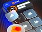 3D Interface for Cloud.mail.ru 3d branding design illustration ui