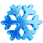 蓝色的雪花图标 iconpng.com