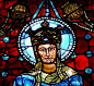 【美轮美奂的教堂花窗玻璃艺术】
—— 圣母的容颜。