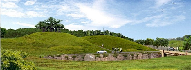 山坡梳理