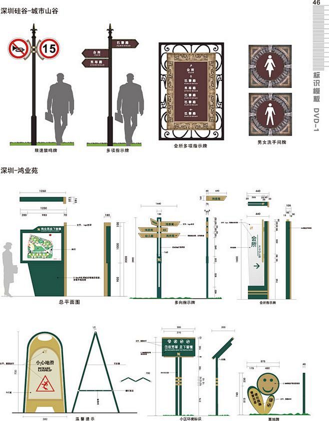 限速禁鸣牌　多项指示牌　会所多项指示牌　...