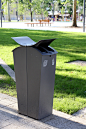 Hermes for Schréder : Collection designed litter bins matching to the design of Schréder Group’s Hermes lighting equipment. Available 1×50 liters mixed or 1×50 liters mixed + 2×30 liters selective for paper and plastic recycling version.