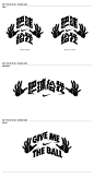 NIKE "Give Me The Ball" Campaign Logo : GIVE ME THE BALL Logo was designed in radial perspective to interpret the voice of passionate ballers shouting for their desires and demands. A pair of hands are used as a mnemonic icon to show their hunge