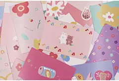 温柔少女心明信片ins风生活墙面挂饰摆拍卡片手绘可爱粉墙绘装饰-淘宝网