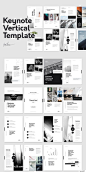 竖版的keynote时尚设计模板 Keynote Vertical Stationery Template（无配图）_VIP素材_乐分享素材网_psd素材_平面素材_png素材_免费素材_ppt模板_共享素材平台