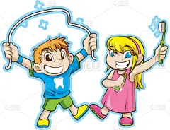 可爱的,口腔卫生,儿童,健康保健,牙医,人的牙齿,小的,女孩,白色,微笑