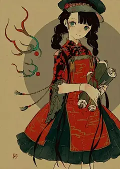 插画｜日漫风 暗色彩-资讯-蓝铅笔