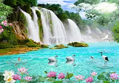 3d 惊人的自然壁纸和背景