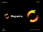repair logo design concept - modern repair - repair icon app icon brand identity branding creative design graphic design icon logo logo design logo designer masum billah minimal minimalist modern logo repair repair logo seetings vector