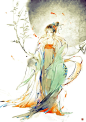 〔 作者' 画画的离城 〕 古风美人 °