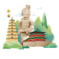 千库网_国潮城市特色西安兵马俑旅游旅游地标_元素编号12779236