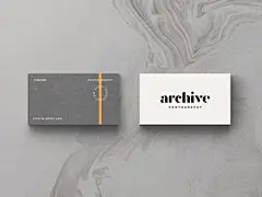 白配灰名片简约商务名片