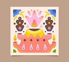 #灵感的诞生# 一组配色好看的扁平风插画设计
design by：Enisaurus ​​​​