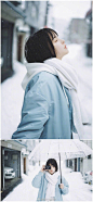 #旧时光是个美人# 
听 雪落的声音 风的呢喃

摄影@晓宇在云端 
出镜@雨一颗