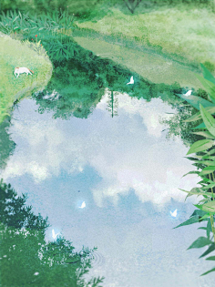 野桦采集到【wild birch】晋江水彩底图类/纯排底图/无人底图/可商