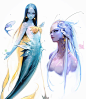 Mermaid Sketches by rossdraws on DeviantArt