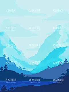 潮流复古新像素风简约背景  - 源文件下载【酷图网】背景,壁纸,潮流大气,点阵,风景,复古风,广告,广告背景,简约,色块,像素,