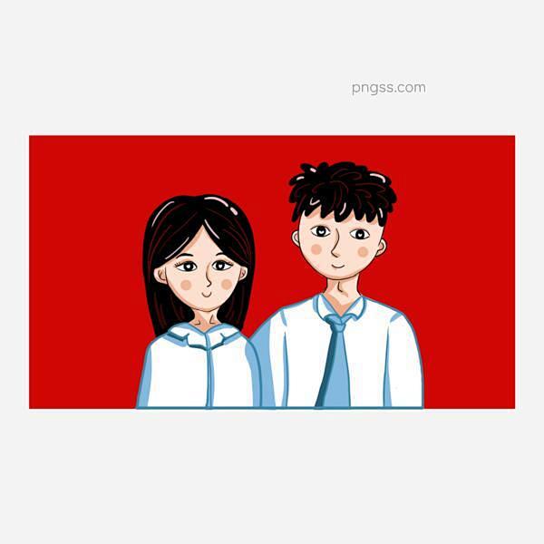 原创双人情侣证件照结婚证正式红色喜庆爱情...