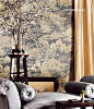 Chinoiserie toile wallpaper