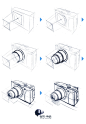 照相机线稿步骤图http://www.uxingshouhui.com/