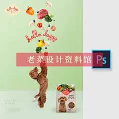 可爱宠物狗狗粮时蔬泰迪博美犬宠物周边产品展示海报PSD设计素材-淘宝网