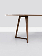 Twist table. Designed by Formstelle (Germany) for Zeitraum.