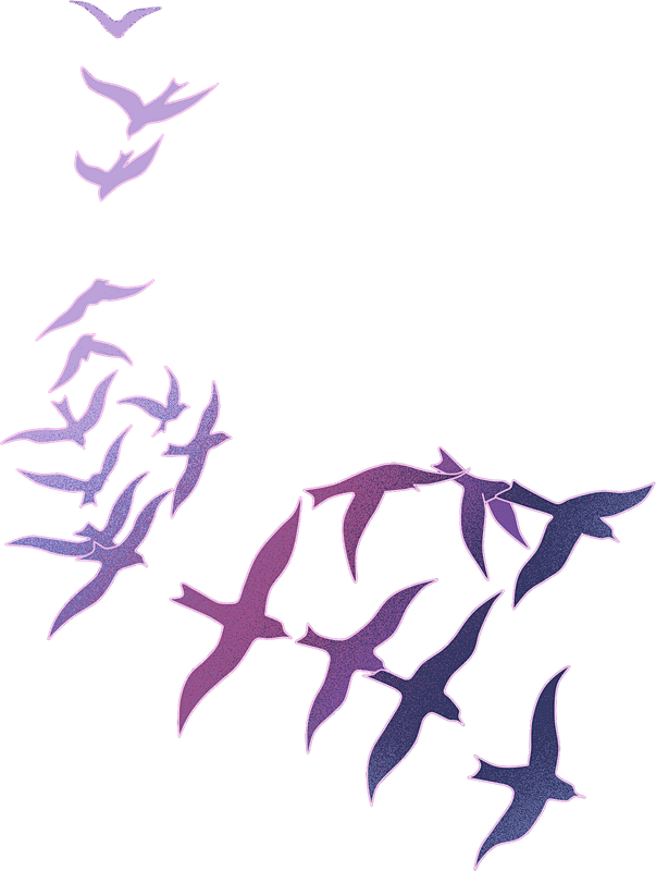 七夕节牛郎织女鹊桥相会插画-鹊桥