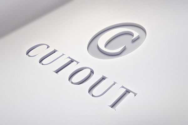 Cutout Logo MockUp |...