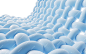 Wave cloth with microscopic detail 3d rendering