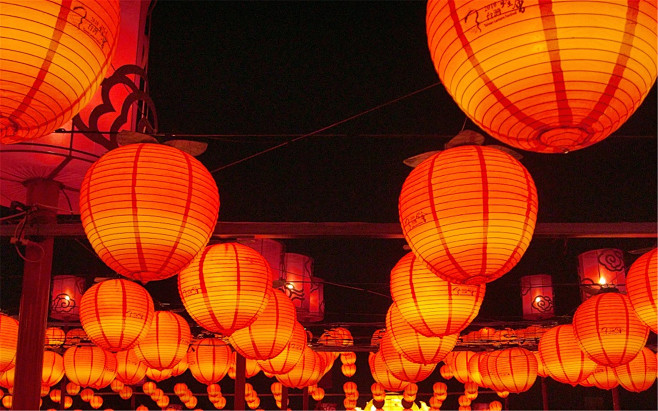 元宵节赏花灯正月十五灯会唯美场面高清摄影图片素材桌面壁纸下载2