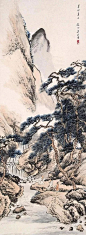 吴镜汀山水画50幅