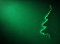 绿色圣诞树装饰背景高清图片