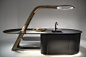 AUTOMOTIVE AND NAUTICAL TECHNOLOGY IN THE KITCHEN Snaidero's Aria: detail of kitchen island
