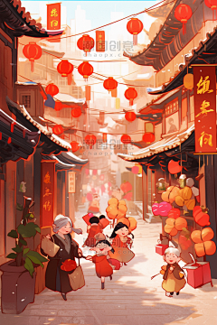 HI1NQI24采集到新年插画
