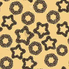 美洲豹,四方连续纹样,星形,圆形,头发,朋克,褐色,纺织品,式样,华丽的