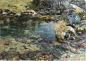 萨金特John Singer Sargent(1856-1925)很有绘画天赋，技艺精湛、笔法流畅自信，常为财富新贵们绘制大尺寸肖像画，事业上名利双收。