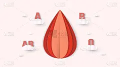 6月14日世界献血者日元素装饰。矢量插图在剪纸和工艺风格。此设计适用于海报、横幅、广告。