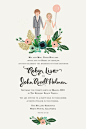 floral wedding invitations