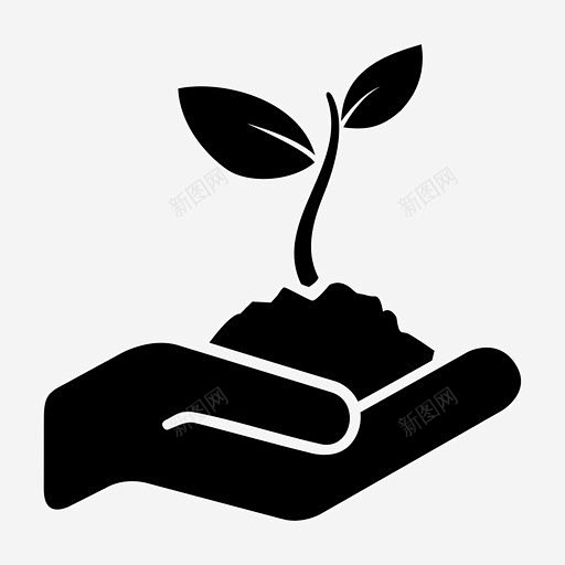 生长生产繁荣图标 萌芽 icon 标识 标志 UI图标 设计图片 免费下载 页面网页 平面电商 创意素材