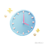 小时时钟时间手表截止日期3D图标 hour clock time watch deadline icon