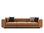 3 seater leather sofa HARRY | Leather sofa by Laskasas
