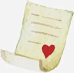 矢量手绘水彩情书_新图网 https://ixintu.com 矢量 手绘 水彩 卡通 爱情 婚礼 情书