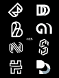 极简英文字母的logo设计｜灵感分享