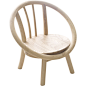 圈圈小椅子 木迹原创设计师北欧日式木蜡油环保儿童椅结实矮凳-淘宝网