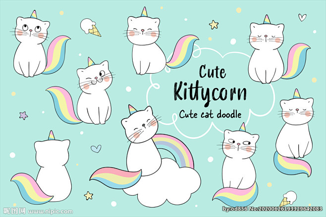 卡通小猫