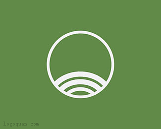 标志说明：绿色乡村logo设计欣赏。