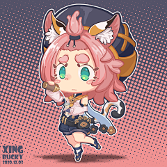★xīng采集到Q版插画+潮玩设计