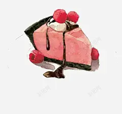 电脑手绘蛋糕高清素材 手绘 装饰 食欲 食物 免抠png 设计图片 免费下载