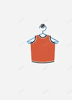 衣服篮球衣手绘 创意素材