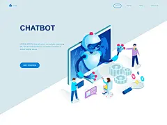 多种类型的时尚高端的2.5D等轴等距应用程序APP UI KITS开发着陆页海报插画banner设计模板大集合 智能 AI